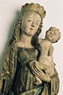 Marlishausen, Kirche, Skulptur - Maria mit Kind - Detail der Skulptur nach der Reinigung und Fassungsfestigung